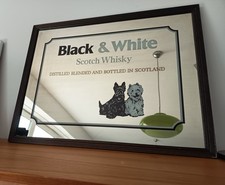 Retro Spiegelbild Black&White ,Scotch Whisky,Hunde