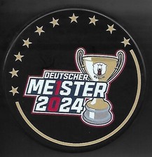 Eishockey Puck EISBÄREN BERLIN  DEUTSCHER MEISTER  2024      DEL NHL