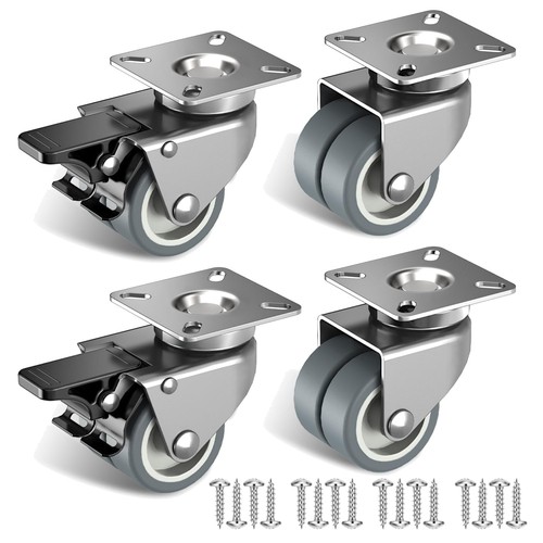 50mm möbelrollen mit - möbelrollen, bremse