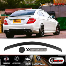 Mercedes C Klasse Coupe W204 Heck Kofferraum Spoiler Lippe Wing Body Kit Kohlefaser