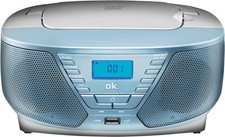 OK. ORC311 - BL Tragbarer Stereo Radiorecorder, CD - Player, MP3 USB Hellblau