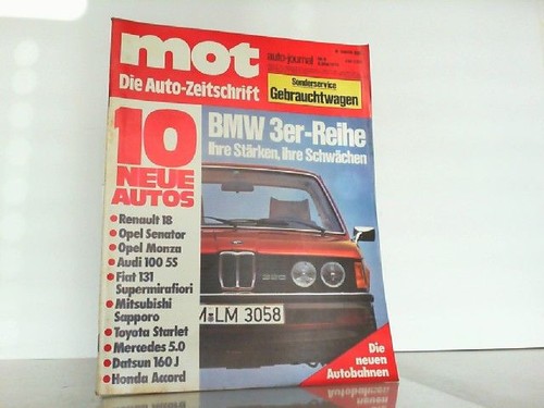 Mot auto journal heft - mot, auto-journal.