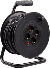  Aufroller 50m mit Verlängerung 3 x 1,5 mm mit Verdrehsicherung FANTON SPA