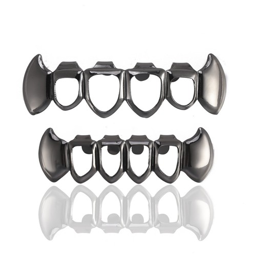 Open face grillz plated - face,