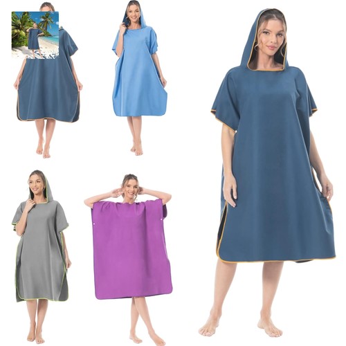 Mikrofaser poncho badeponcho - mikrofaser,