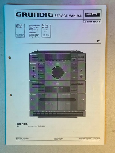 Grundig service manual für - grundig, service-manual