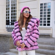 Chinchilla Frauen Jacken Real Rex Kaninchen Pelz Mantel Winter Kapuze Mantel