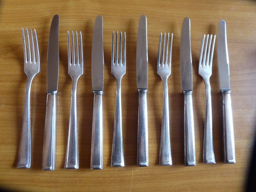 Obstbesteck set art deco - -, deco-