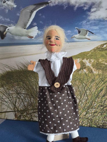 Handpuppe oma frau - handpuppe, oma/frau