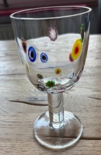 Millefiori Weissweingläser