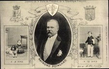 Wappen Ak Visite du President