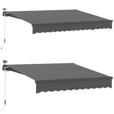 Klemmmarkise mit Handkurbel