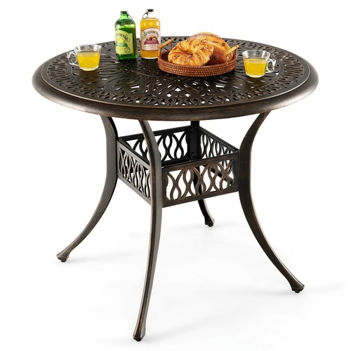 Gartentisch mit schirmloch - gartentisch,