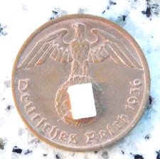 1 Reichspfennig 1936 A Kupfer 3. Reich HK Münze Deutsches Reich selten TOP Stgl.