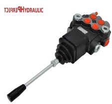 Handsteuerventil Handhebelventil Hydraulik 80L 2fach 2xDW + Kreuzhebel