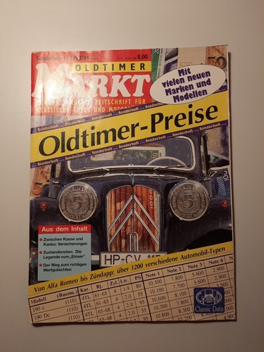 Oldtimer markt sonderheft - markt,