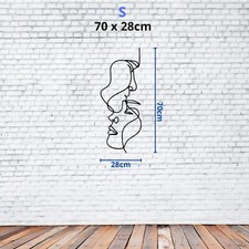 Gesichter Line Art Wanddeko