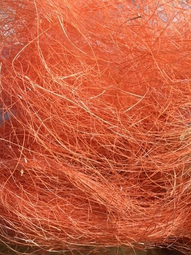Bastelbedarf flachshaar orange - bastelbedarf,
