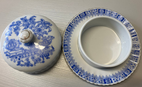 China blau butterdose - blau,