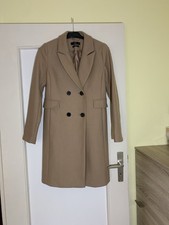 Wie Neu Hallhuber Mantel Echtwolle Beige Damen S 36/38