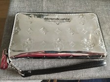 Michael Kors Jet Set Wallet Travel Silber Metallic Rarität