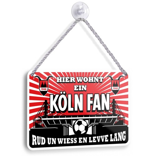 Blechschild köln fan fußball - köln,
