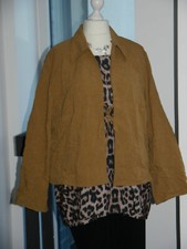 MISS ETAM ღ Stylische Damen Jacke ღ Gr. 52 ღ Blazer ღ Bolero IN SEIN ღ NOUGAT