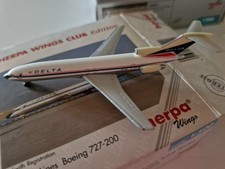 Herpa Wings Club Edition Delta Airlines 727-200 Maßstab 1:500 Limited Edition