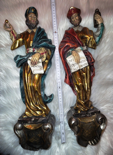 Heiligenfigur wandfigur kosmas - wandfigur,