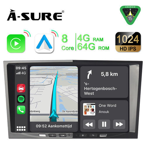 64g android autoradio - 4+64g, gps