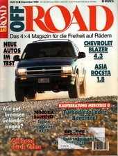 Zeitschrift Off Road #12 von 1994 Chevy Blazer Toyota Landcruiser Asia Rocsta