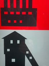 Serigrafie auf Papier im Passepartout gerahmt hinter Glas mit Bleistift signiert