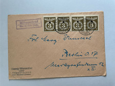 Deutsches Reich 1943 Brief mit 2x Paar 830, gestempelt 21.12.43 Neustadt+SST