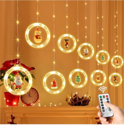 Led vorhang ringe lichterkette - led,