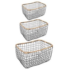 Metallkorb 3er Set Organizer