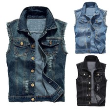 Herren Jeansweste Herbst
