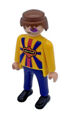 Playmobil Figur Mann Verletzter 3845 Hubschrauber Air Rescue Sprint blaues Auge