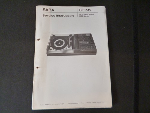 Original service manual - service,