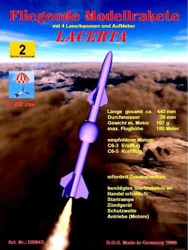 Fliegende modellrakete - fliegende,