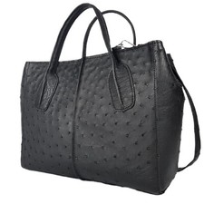 Damenhandtasche Straußenleder