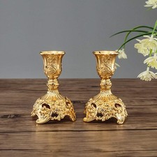 Kerzenständer 2er Set Gold
