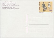 Schweiz Postkarte P 258 Tag