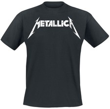 Metallica T-Shirt Unisex Textured Logo schwarz Band-Merch, Bands