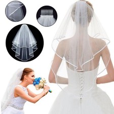 Weiß 2lagig Hochzeit Braut-