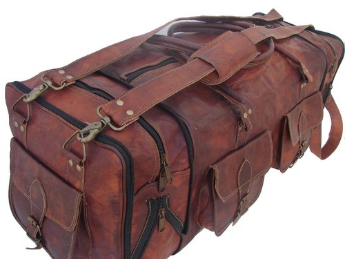 Leder reisetasche seesack - leder,