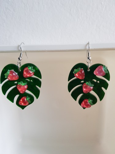 Ohrringe blatt mit - ohrringe,