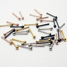8er SET Nasenpiercing Nasenstecker Piercing Nase Kugel Stift Nose stud NKG