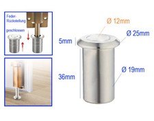 12mm automatische Mulden Abdeckung für Tür Verriegelung Boden Anker