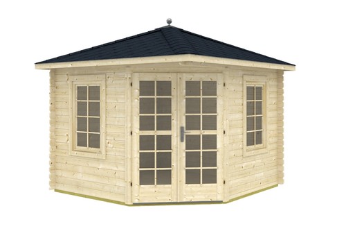 Eck gartenhaus henna b - gartenhaus,
