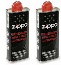 ZIPPO - BENZIN - 2 X 125 ML  -  ORIGINAL - ZUBEHÖR - FÜR BENZIN FEUERZEUGE - NEU